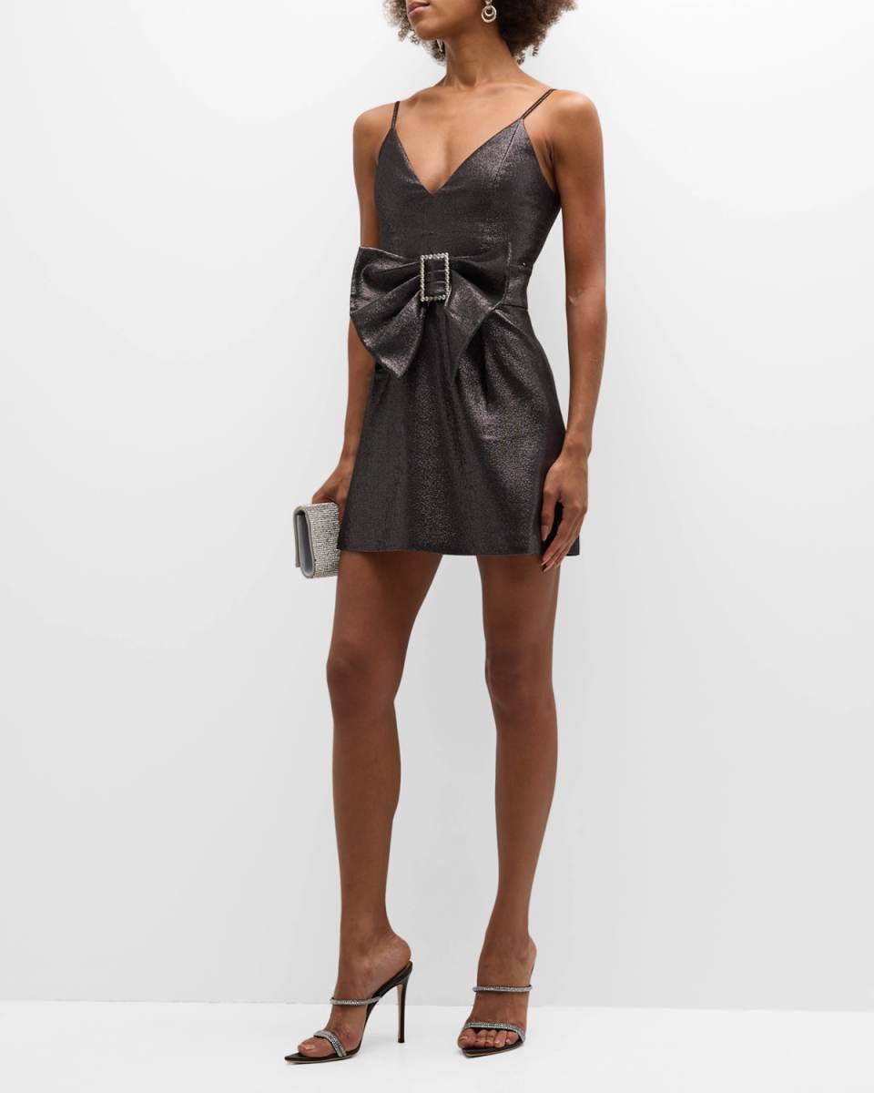 Ana Metallic Mini Dress